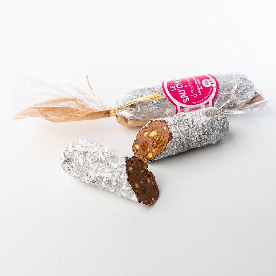 Saucisson au chocolat cadeau gourmand – Les délices de Loulou
