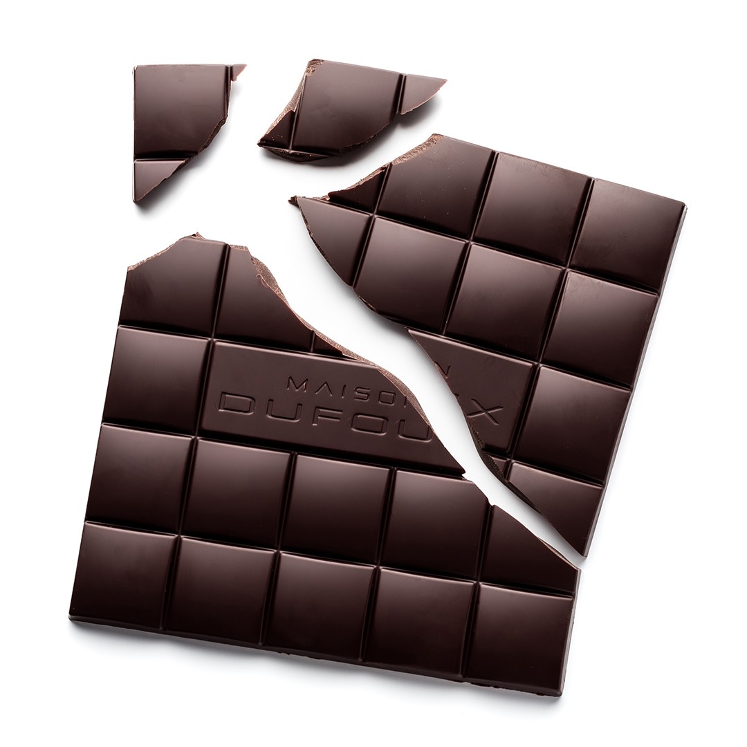 Tablette chocolat noir - 80 % SIGNATURE INTENSE  Maison Dufoux - Artisan  Chocolatier en Bourgogne et à Lyon