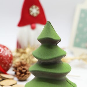 photo de sapin vert en chocolat