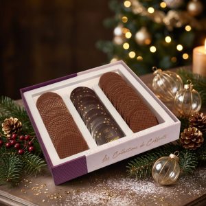 Étage Palets fourrés caramel & cassis