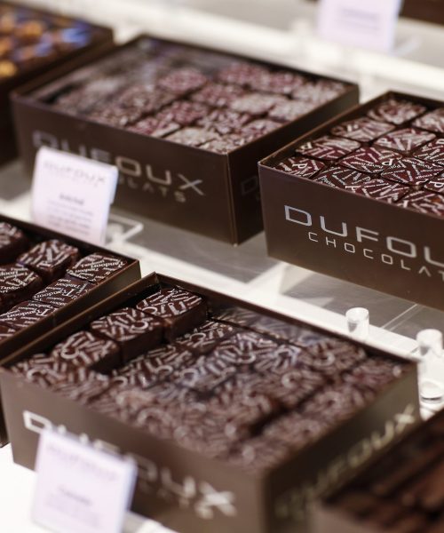 Intérieur boutique de chocolat lyon